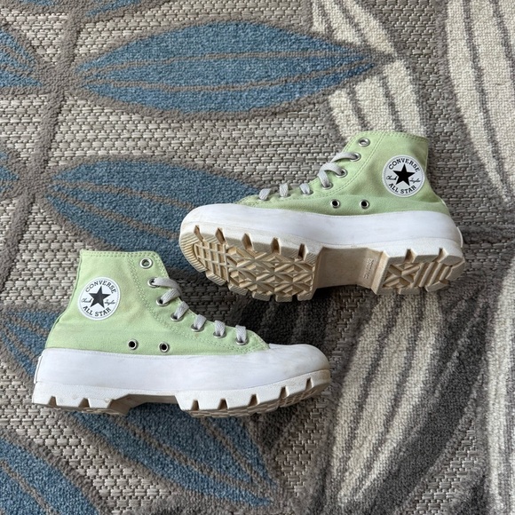 Converse Women’s Chuck Taylor All Star Hi Lugged Sneaker Neo Mint Size 6 - Picture 1 of 8
